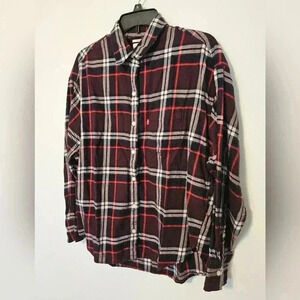Levi's Flannel Relaxed Fit Size Medium EUC